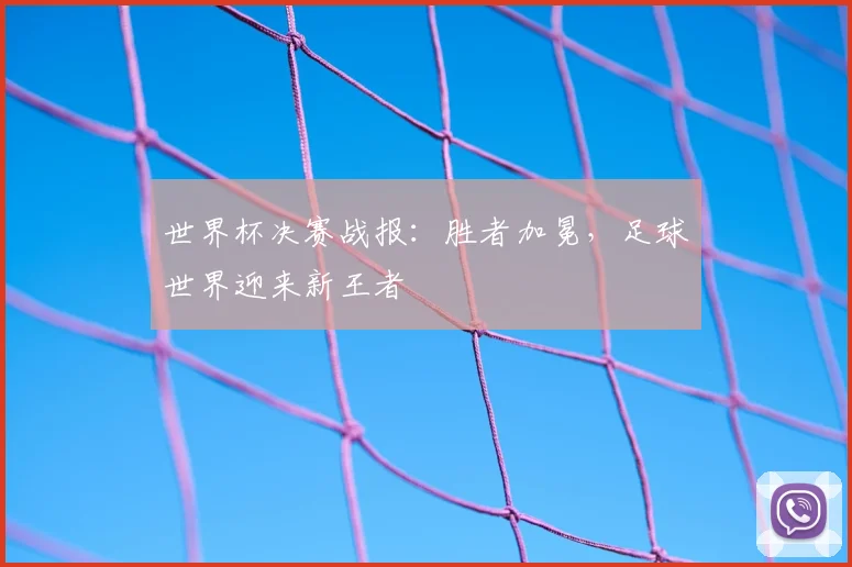 世界杯决赛战报:胜者加冕,足球世界迎来新王者